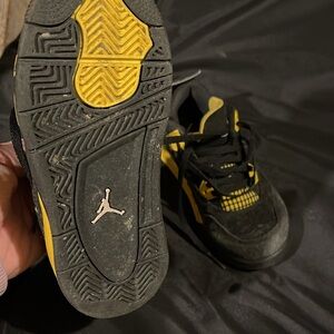 Black and Yellow Athletic Shoes